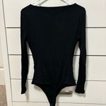 Abercrombie & Fitch Abercrombie Long-Sleeve Wide Rib Slash Bodysuit Photo 2