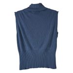 Harold's Vintage Powdered Blue Ribbed Silk Turtleneck Sleeveless Cardigan Set Size M Photo 5