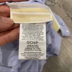 Michael Kors Y2K Purple One Shoulder Swim Suit Top Photo 3