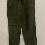 Point Sur Khaki Olive Green Linen Blend Cargo Pants Size 0 EUC Photo 0