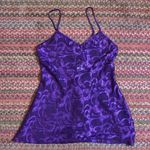 Frederick's of Hollywood VTG RETRO FREDRICKS OF HOLLYWOOD PURPLE LINGERIE SLIP DRESS Photo 2