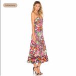 SALONI Bella Dress Pink Rosette Floral Silk Size 0 a40 Photo 4