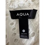 AQUA  Dress White Eyelet Ruffle Tiered Sleeveless Mini Dress -‎ Women's Medium Photo 5