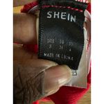 SheIn Womens Red Ribbed Sleeveless Ruched Bodycon Tank Dress Casual Beach Sz S Photo 2