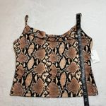 Urban Outfitters NEW  Cowl Neck Snakeskin Cami Tank Top Size S Y2K 90s Going Out Photo 7