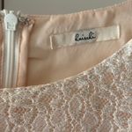 Cream Lace Lined Top With Fringe Details Delicate Sz 2 Evening Party Whimsy Gold Photo 1