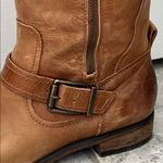 Gianni Bini Brown Leather Combat Boots Photo 3