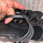 UGG  Mattie Black Leather Strappy Wedge Sandals Stacked 3" Inch Heel Platform 10 Photo 5