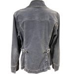 Eddie Bauer Grey Corduroy Utility Jacket Retro Academia Western Size LARGE Photo 4