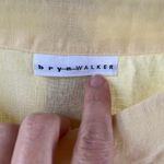 Bryn Walker Women's Yellow 100% Linen Oversized Top Size L Photo 3
