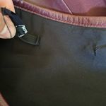 Tibi Maroon Lamb Leather Combo Sleeveless Skater Mini Dress Size 4 Photo 6