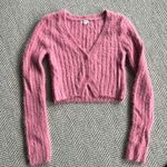 Garage fuzzy crop cardigan Photo 0