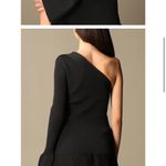 Theory asymmetrical ribbed sweater, M, Black Photo 2