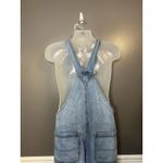 Wild Fable Overalls Womens Large Light Wash Denim Bib Distressed Ripped Jeans Photo 7
