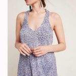 Anthropologie Purple Micropleat Metallic Shimmer Tank Top Size XL Photo 0