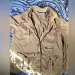 Oleg Cassini Weekend Cargo Style Khaki Jacket Large Photo 9