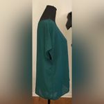 SheIn - Royal‎ green V-neck cut out blouse Size XL Photo 2