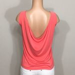 BCBGMAXAZRIA BCBG Red Teri Sleeveless Cowl Back Tank Top Photo 2