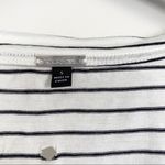 joe's jeans JOE’S Gilles Silk Blend V Neck Striped Tee Small Photo 5