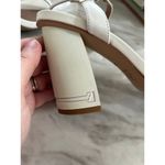 Zac Posen  Chunky Heel Logo White Sandal Photo 4