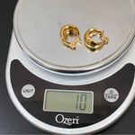 Monet Vintage Gold-tone Hoop Huggie Clip On Earrings 10g Photo 9