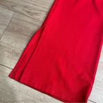 Maeve  x Anthropologie Knit Flare Pants Red Pull On Slit Viscose Size S Photo 8