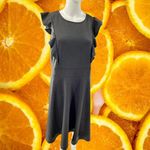 YATHOM Black Dress with Cute Front‎ Ruffle Size XL Photo 5