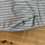 Black Halo H&M L.O.G.G. Size 10 Blue and white‎ strip womens chino shorts Photo 1