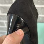 Bandolino  | Boots Womens 7.5 M Madyson Casual Side Zip Bootie Black Fabric Heels Photo 6