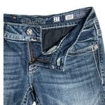 Miss Me Y2K Skinny Embellished Medium Wash Saddle Stitch Low Rise Jeans Size 27 Photo 4