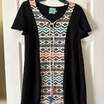 Judith March black swing dress swim coverup, size medium Photo 0