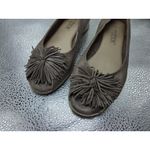 The Flexx Shoes 8 Brown Shimmer Boco Loco Gold Ballet Flats Pom Pom Casual Photo 1