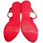 Melissa “dreamed” jelly CACAO 2 red slip on Owl thong strapped sandals shoe sz 6 Photo 4