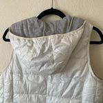 Tangerine  white down hooded vest size M Photo 7