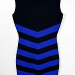 Ted Baker NEW Dress Womens 3- US 8 Bellie Blue Black Striped Stretch BodyCon Photo 3
