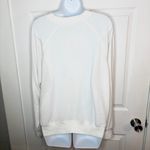 Red Dress Boutique Z Supply Happy Graphic Print Sweatshirt Ivory White Crew Neck Lightweight M Photo 7