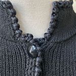 St. John Vintage 70s  2pc Pleated Skirt Suit Set Santana Knit Black  4 Photo 6