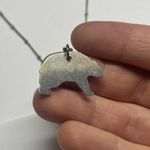 Women’s Costume Necklace Silver Tone Chain Mama Bear Pendant 18 1/2 Inch Photo 7