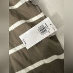 Old Navy  Gap Long‎ Sleeve Mariner Shirt Women’s Size 3X Brown Cream Striped New Photo 6