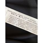 ZARA Women's Black Silky Satin Collared Long Sleeve Button Down Shirt Top Size M Photo 3