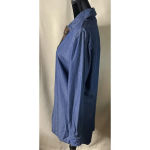Soft Surroundings  Weekend Blue Tencel Chambray Top Shirt Long Sleeve‎ Medium Photo 3