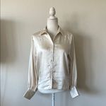 NA-KD  Big Cuff Satin Blouse Photo 3