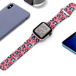 Pink Leopard Print Apple Watch Band 38/40mm Long Strap NWT Photo 0