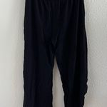 Ava Sky Black Crepe Tie Front Split Leg Pants Aloha Hawaii Boutique Medium Photo 4