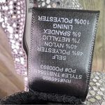 Crystal Doll Size XS Silver Sequin Wrap Short Romper w/Ruched 1/2 Sleeves Photo 10