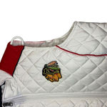 Chicago Blackhawks NHL White Quilted Puffer Vest Hockey Women's Size‎ Medium Photo 3