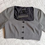 House of Harlow 1960 Houndstooth Black White Button Front Top NEW Gray Size 6 Photo 1