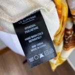 Le Superbe Anthropologie Sliced Agate Solar Topaz Print Modal Sweatshirt Large Yellow Photo 8