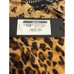 Veronica Beard Jeans Porter Tee Leopard Print Top New With Tags XS Brown Photo 6