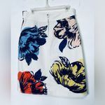 Anthropologie Maeve Women's Floral Buckle Skirt Black Size 6 Photo 1